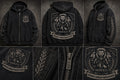Embroidered Zipper Hoodie