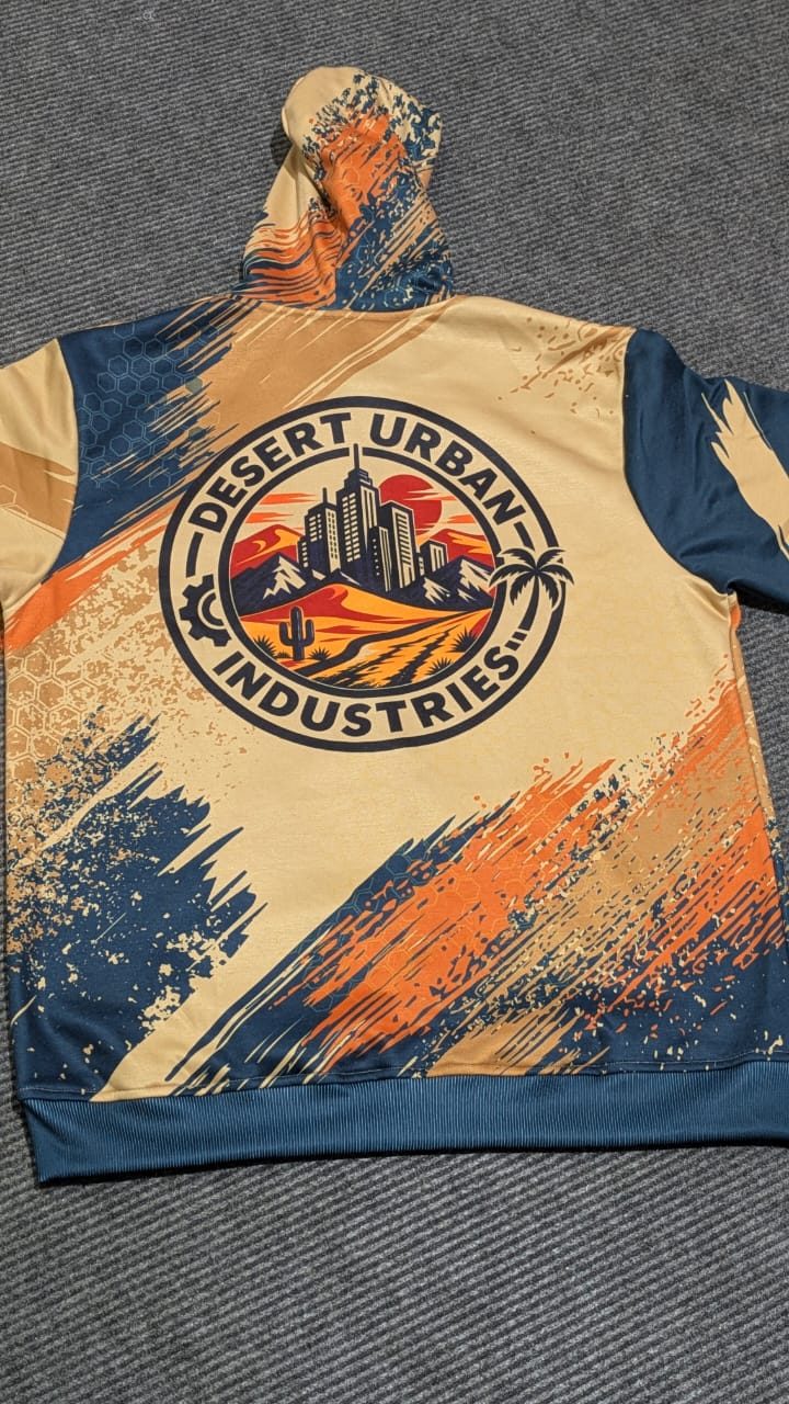 Desert Urban Industries Skyline Badge Zip-Up Hoodie
