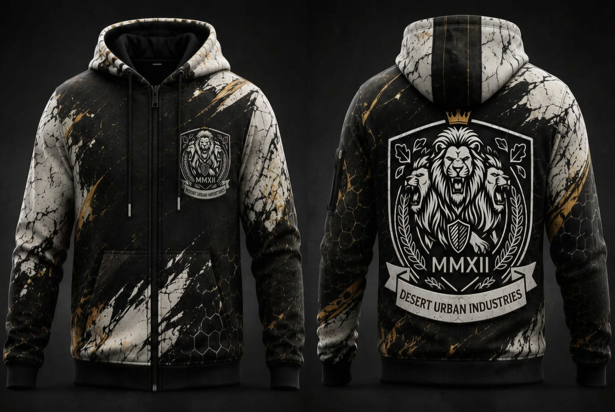 Hoodie image with sleeve pocket removed